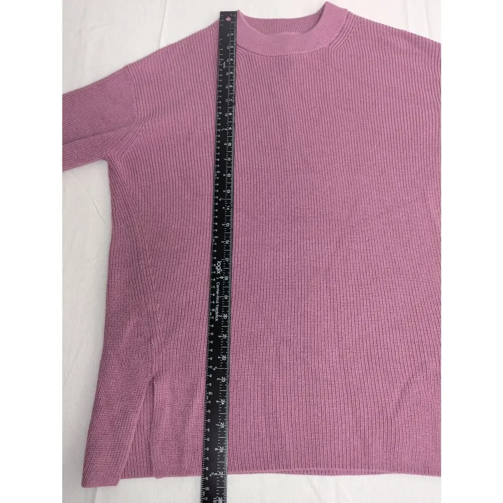 Lululemon Merino Wool Bend Ribbed Crewneck Sweater in Velvet Dust